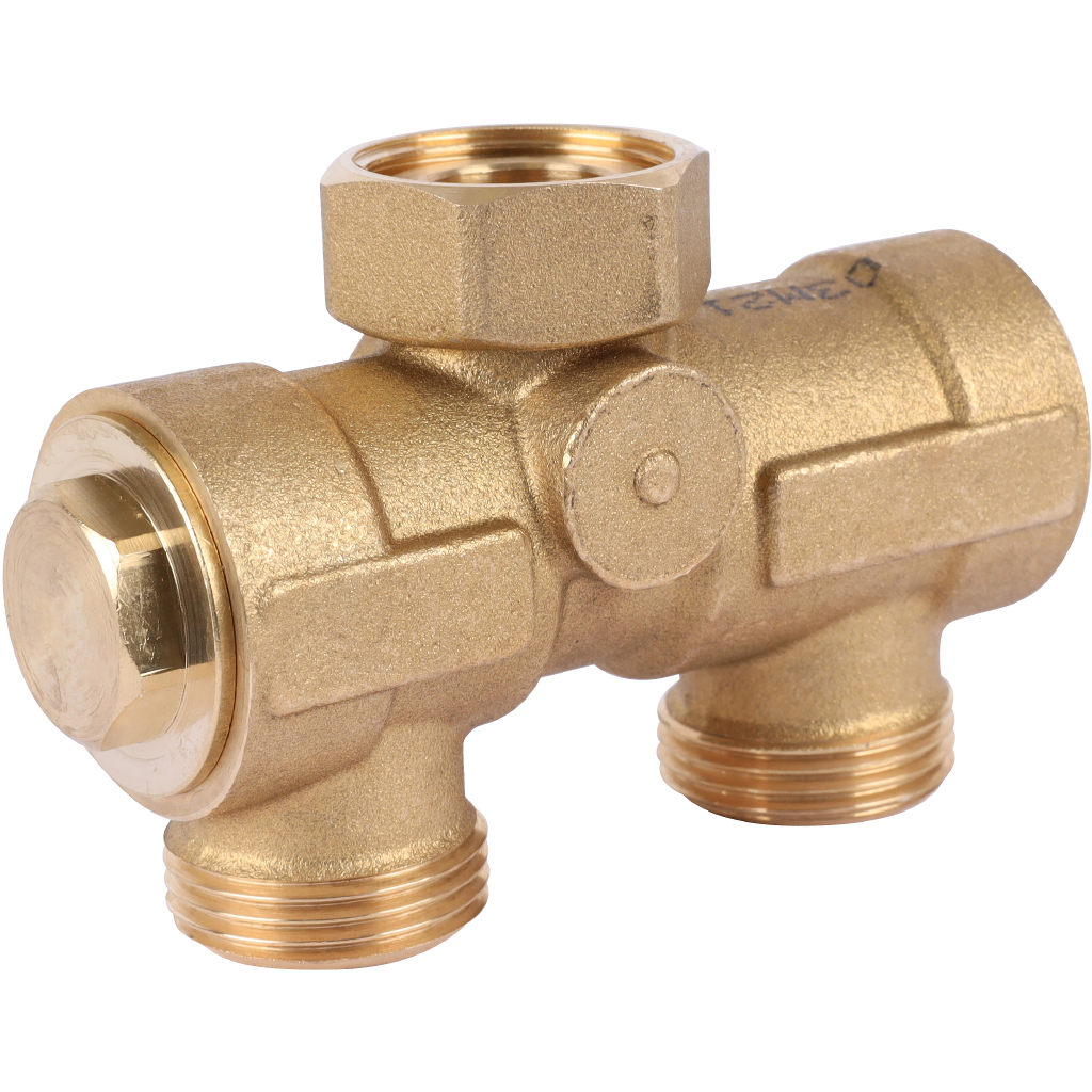 Комплект трехходового клапана STOUT для котла + бойлера 3/4 Kvs 4,4 м3/ч, SFB-0001-000001