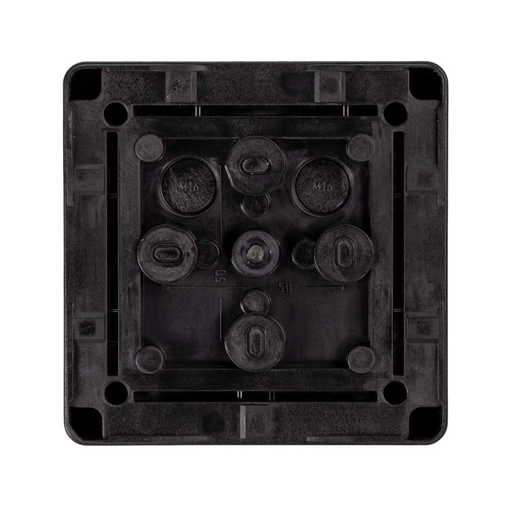 Коробка распределительная Ридан M BOX, 110х110х67 мм, IP66/IP67, черная, 21RT0929R