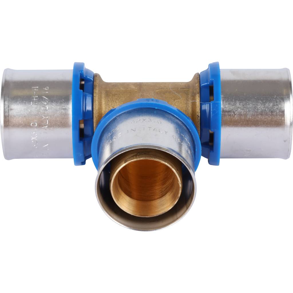 Тройник равнопроходный APE 32х32х32 для металлопластиковых труб прессовой, ARL2200444