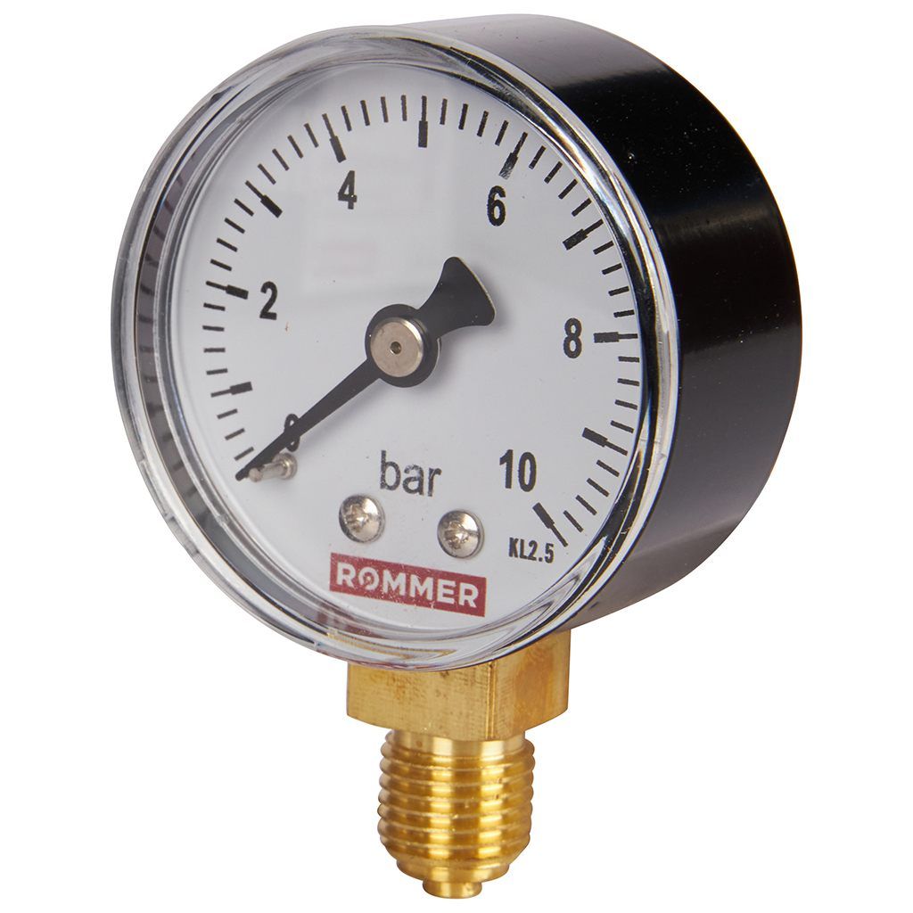 Манометр радиальный ROMMER 50 мм 1/4