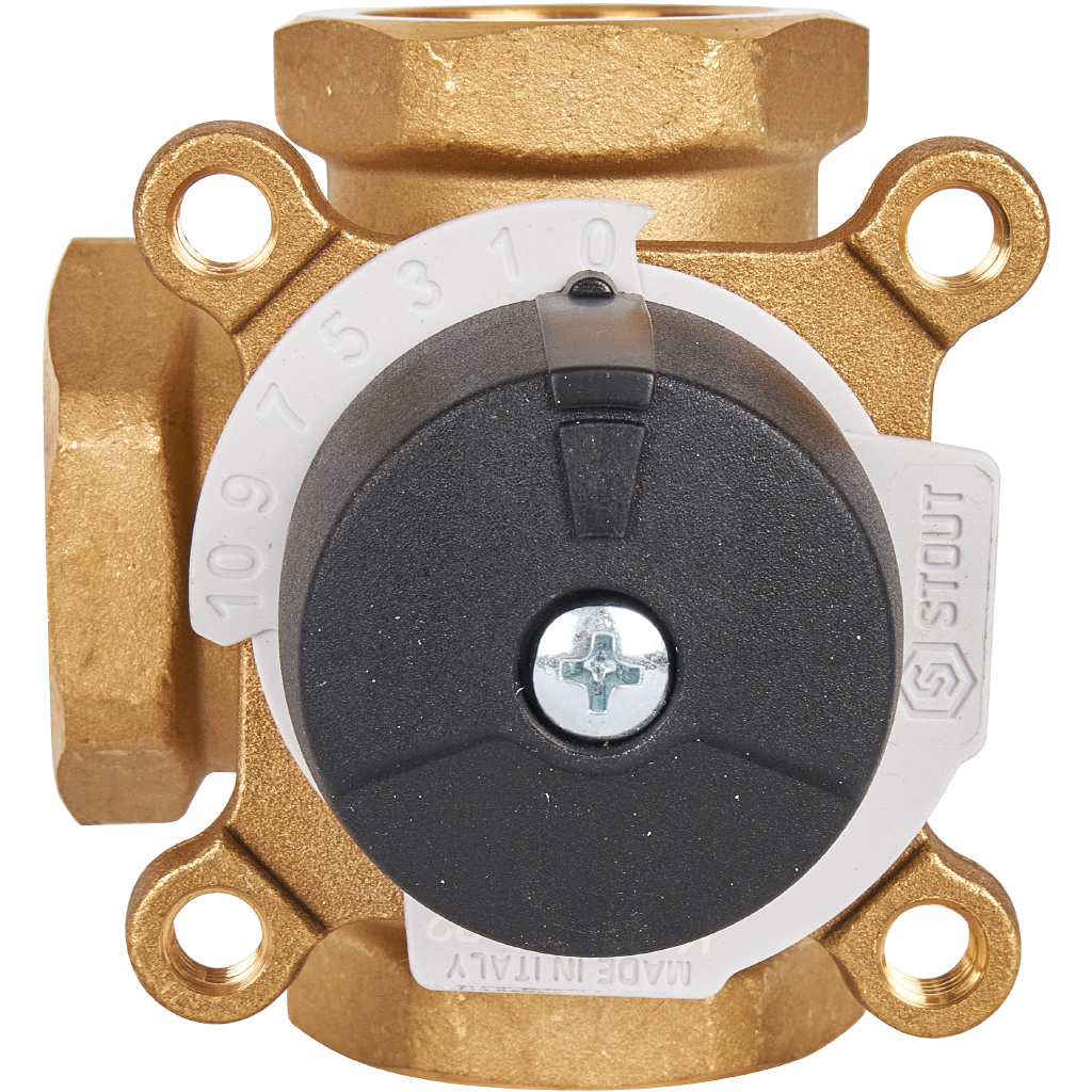 Трехходовой смесительный клапан STOUT 1 Kvs 12, SVM-0003-012502