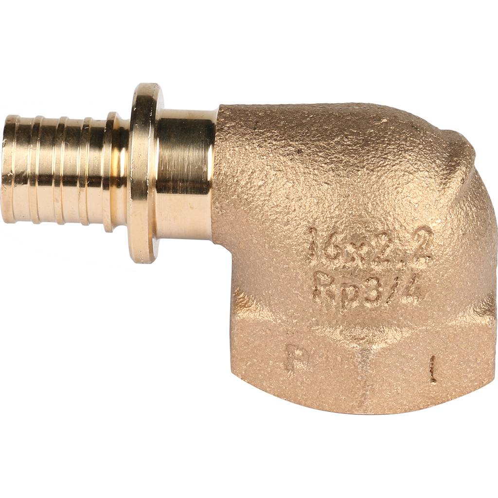 Угольник-переходник РЕХАУ RAUTITAN с внутренней резьбой 16-Rp 3/4 RX+ для труб из сшитого полиэтилена аксиальный