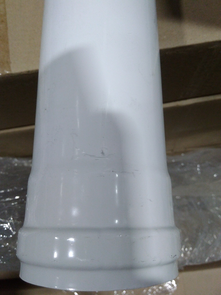 Уцененный товар (царапины): *SCA-0080-000500 STOUT элемент дымохода DN 80 труба 500 мм п/м