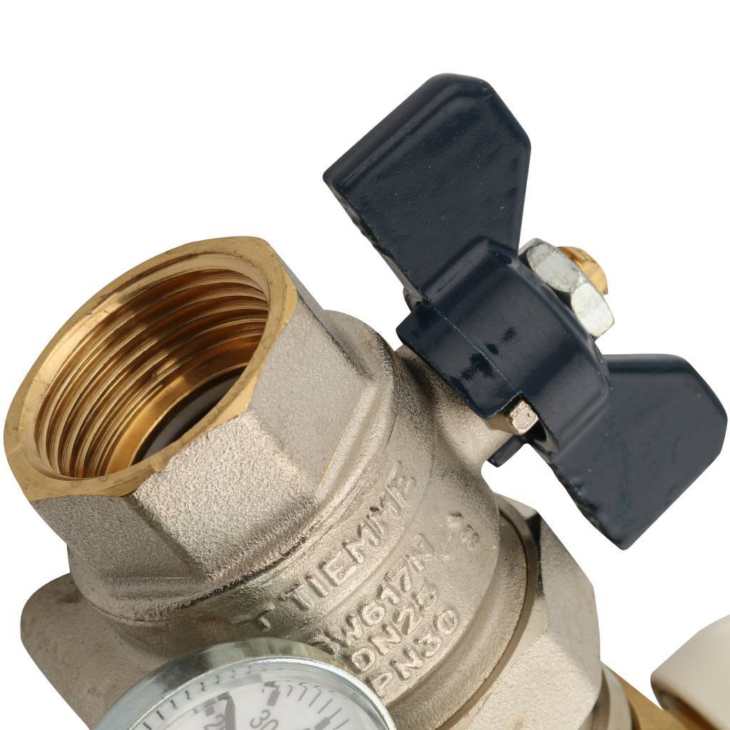 Коллектор в сборе на 5 выходов TIEMME 1х3/4 ЕК, 3870006(3875G060505)