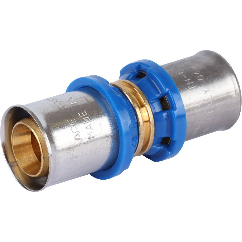 Муфта APE соединительная равнопроходная 20х20 для металлопластиковых труб прессовой, ARL1200220