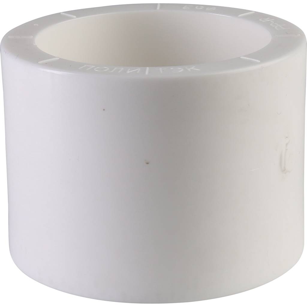 Муфта для полипропиленовых труб под сварку (цвет белый) Политэк d=63