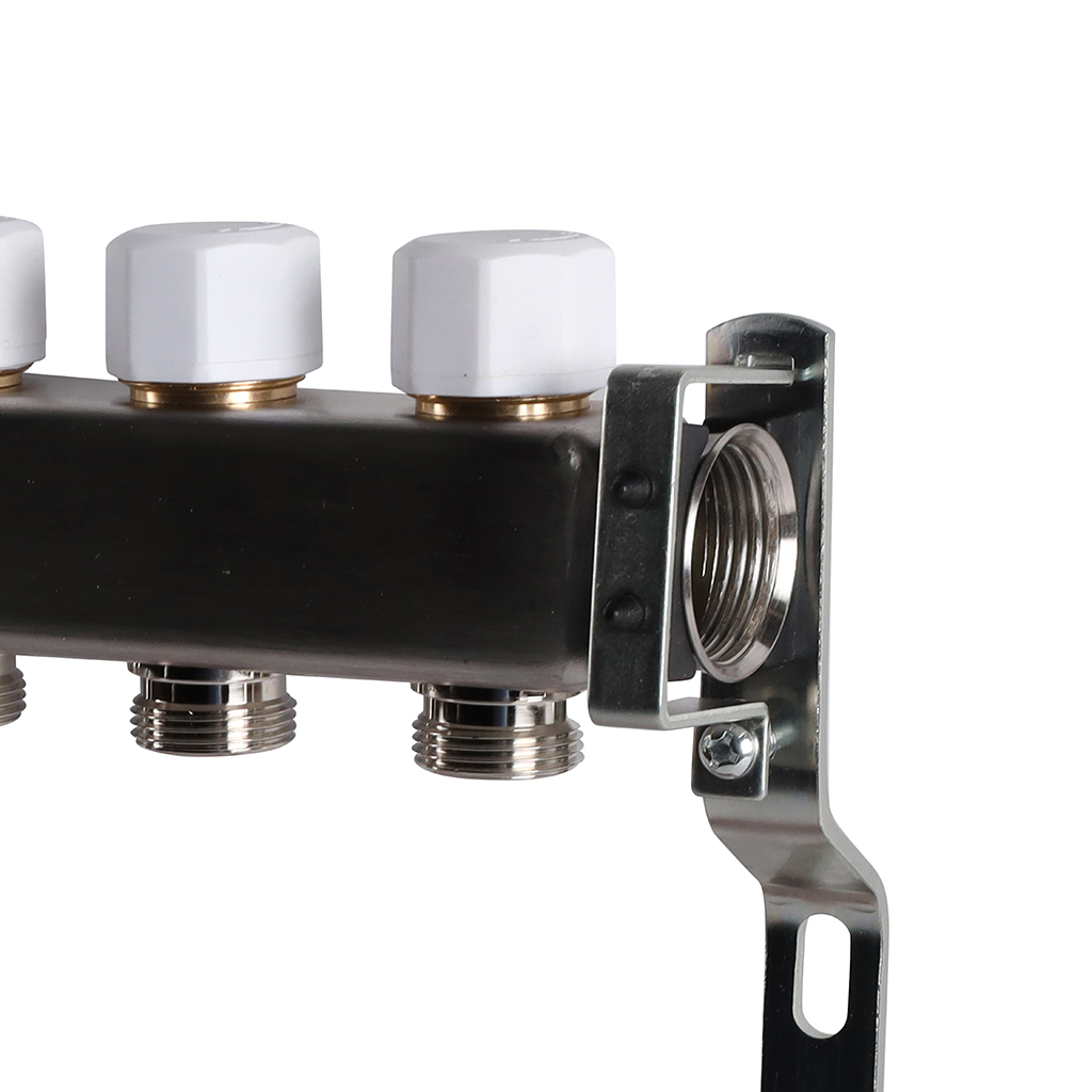 Коллектор из нержавеющей стали без расходомеров ROMMER 8 выходов, RMS-3200-000008