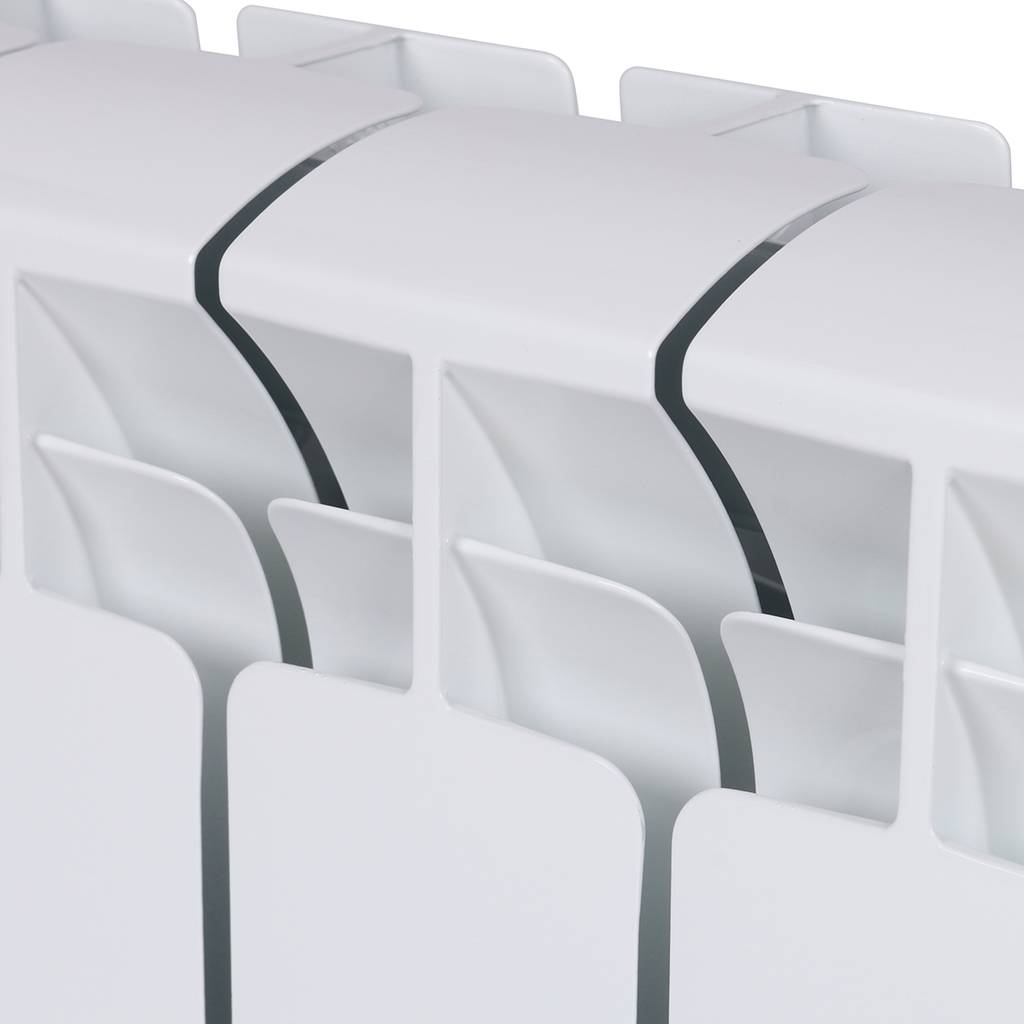 Радиатор биметаллический RIFAR BASE 200 14 секций боковое подключение (белый RAL 9016), 1RB20-14