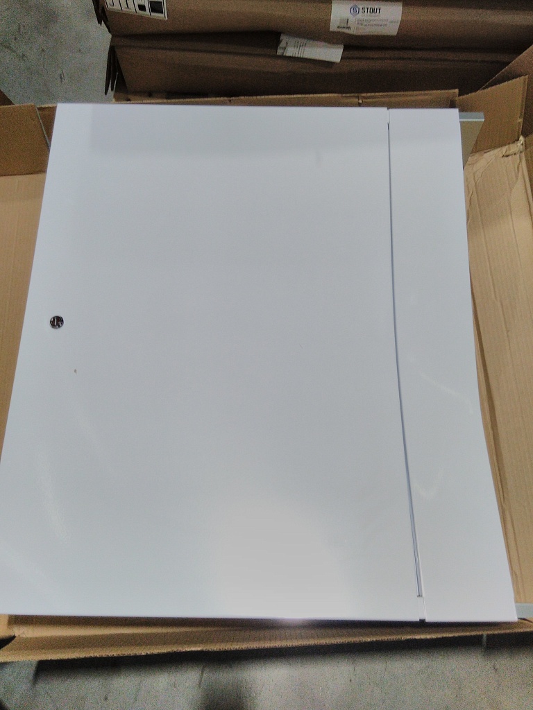 Уцененный товар (деформация корпуса  (БОЙ СКЛАДА)): Шкаф распределительный встроенный STOUT 8-10 выходов (ШРВ-3) 670х125х746