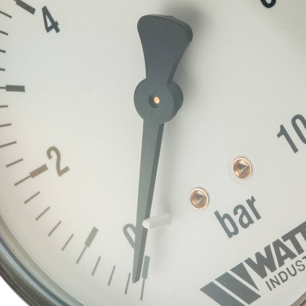 Манометр радиальный WATTS 80мм 1/2 давление 10 бар