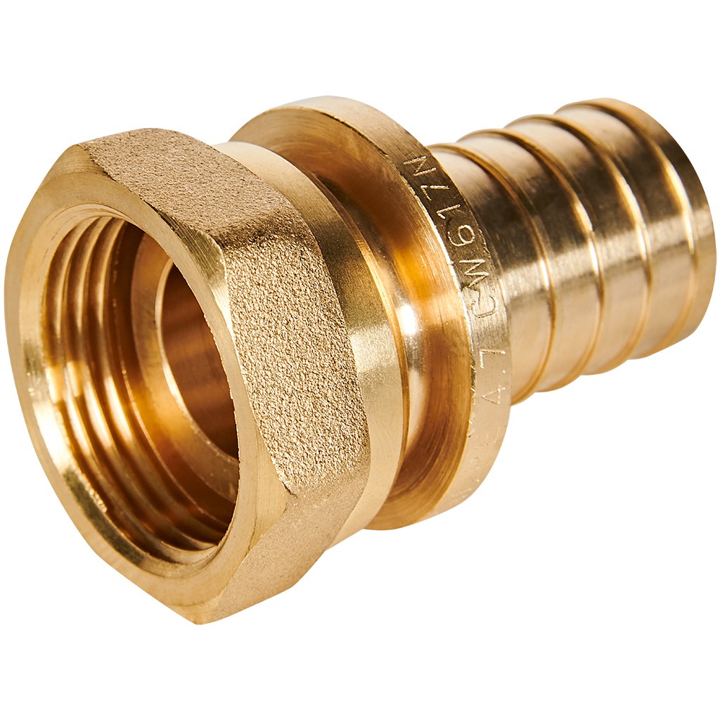 Переходник с накидной гайкой ROMMER 32xG 1 для труб из сшитого полиэтилена аксиальный, RFA-0019-003210