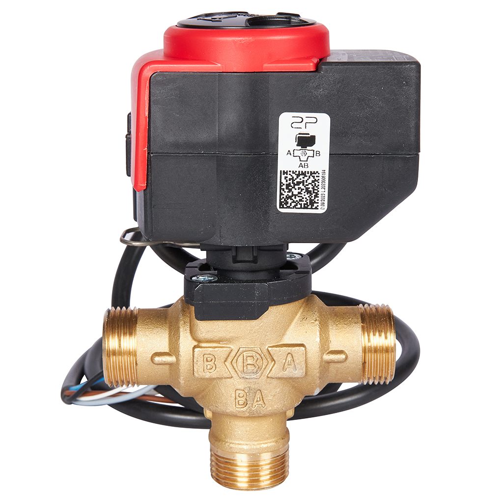 3-Ходовой зональный клапан, сервопривод 230V STOUT с кабелем 1м,, НР 3/4