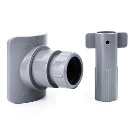 Врезка (адаптер) в канализационную трубу ВК ABS 110х50, серый,РТП