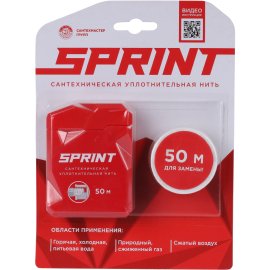 Уплотнительная нить СантехМастерГель Sprint 50м бокс+50м катушка,блистер, 61012