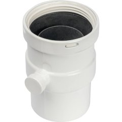 Элемент дымохода вертикальный STOUT D80 п/м с патрубком для отвода конденсата, SCA-0080-020137