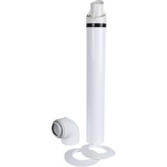 Горизонтальный коаксиальный дымоход DeDietrich 80/125мм, 100011365