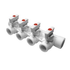 Коллектор с 2 выходами Pro Aqua d=40-20 PP-R Белый, PA6714208P