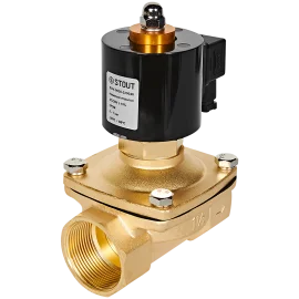 Клапан соленоидный (электромагнитный) STOUT прямого действия НО 220В G1 1/2 SSV-0020-220040
