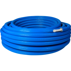 Труба EVOH PE-Xa в изоляции 32х4,4х 6,  50м синяя, RTP