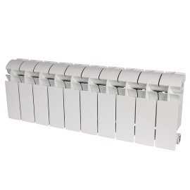Радиатор алюминиевый Global VOX- R 200 10 секций боковое подключение (белый RAL 9010), VX02001010