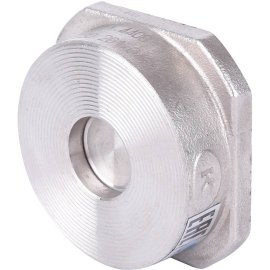 Клапан обратный пружинный ZETKAMA 275I Ду15 Ру40 межфланцевый из нерж. стали, 275I015E51