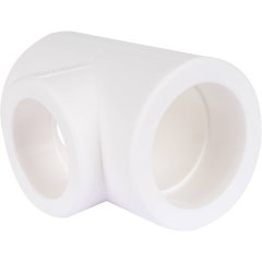 Тройник переходной Kalde 75х63х75 для полипропиленовых труб под сварку (цвет белый)