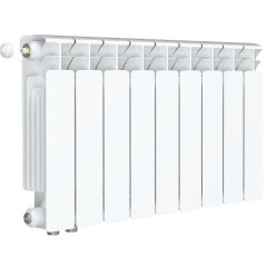 Радиатор биметаллический RIFAR BASE VENTIL 350 9 секции BVRL нижнее правое подключение (белый RAL 9016)