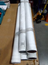 Уцененный товар (нетоварный вид (грязная)): Элемент дымохода STOUT DN 80 труба 1000 мм п/м, SCA-0080-001000