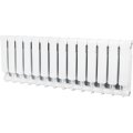 Радиатор биметаллический STOUT Space 350 14 секций боковое подключение RAL9016, SRB-0310-035014
