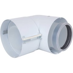 Отвод Vaillant для труб 80/125 мм. 87° РР, 303210