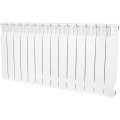 Радиатор биметаллический STOUT Space 500 14 секций боковое подключение RAL9016, SRB-0310-050014