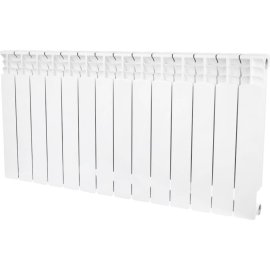 Радиатор биметаллический STOUT Space 500 14 секций боковое подключение RAL9016, SRB-0310-050014