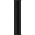 Радиатор алюминиевый STOUT Anteprima 1800 6 секции универсальное подключение (черный), SRA-3120-18000706