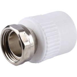 Муфта комбинированная Kalde с накидной гайкой 25х3/4 для полипропиленовых труб под сварку, 3222-tun-250c00