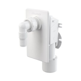 Сифон для стиральной машины под штукатурку AlcaPlast белый, APS4