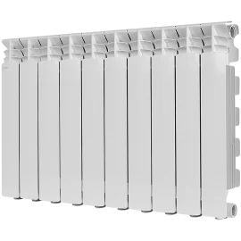 Радиатор алюминиевый STOUT GAMMA 500 10 секций боковое подключение (белый RAL 9010), SRA-3310-050010