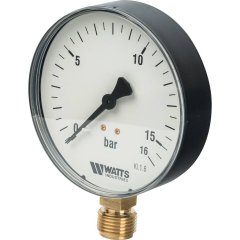 Манометр радиальный WATTS 100мм 1/2 давление 16 бар