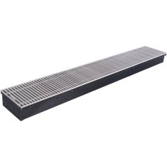 Внутрипольный конвектор STOUT SCN-1100 80х190х1200 (Решётка роликовая) правое подключение, SCN-1100-0819120