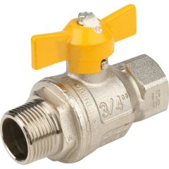 Кран шаровый Itap BERLIN 073 3/4 муфта/резьба для газа полнопроходной (бабочка)