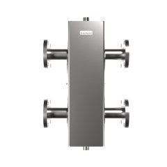 Гидравлический разделитель GIDRUSS GRSS-250-50F (нерж., до 250 кВт, фланец 1-50-10 ГОСТ 12820-81, сечение корпуса 150х150 мм), 12 00250 19