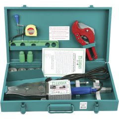 Сварочный аппарат CANDAN (850+650 Вт) + комплект матриц 20-40 (75) мм в ящике