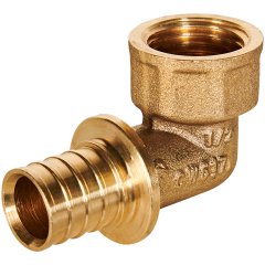 Угольник-переходник с внутренней резьбой ROMMER 16xG 1/2 для труб из сшитого полиэтилена аксиальный