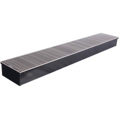 Внутрипольный конвектор STOUT SCN-1100 110х240х1400 (Решётка роликовая) правое подключение, SCN-1100-1124140