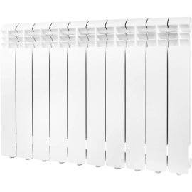 Радиатор алюминиевый Global ISEO 500 10 секций боковое подключение (белый RAL 9010), IS05001010