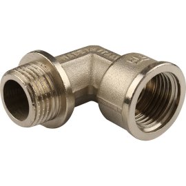 Угольник TIEMME НВ никелированный с упором 1/2х1/2, 1500141