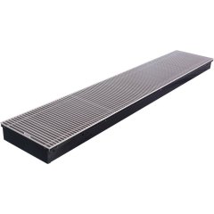 Внутрипольный конвектор STOUT SCN-1100 80х300х1600 (Решётка роликовая) правое подключение, SCN-1100-0830160