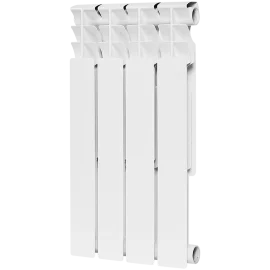 Радиатор биметаллический ROMMER Optima BM 500 4 секций боковое подключение (RAL9016)