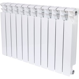 Радиатор биметаллический RIFAR BASE 500 11 секций боковое подключение (белый RAL 9016), 1RB50-11