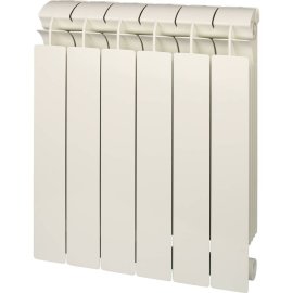 Радиатор биметаллический Global STYLE PLUS 500 2 секции боковое подключение (белый RAL 9010), STP05001002