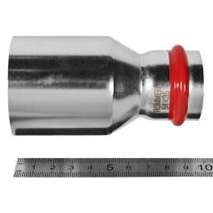 Муфта ROMMER переходная НПр-ВПр, 54х35, из нержавеющей стали прессовой, RSS-1020-005435